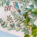 Aïda «Toile de Jouy» Blue Cushion