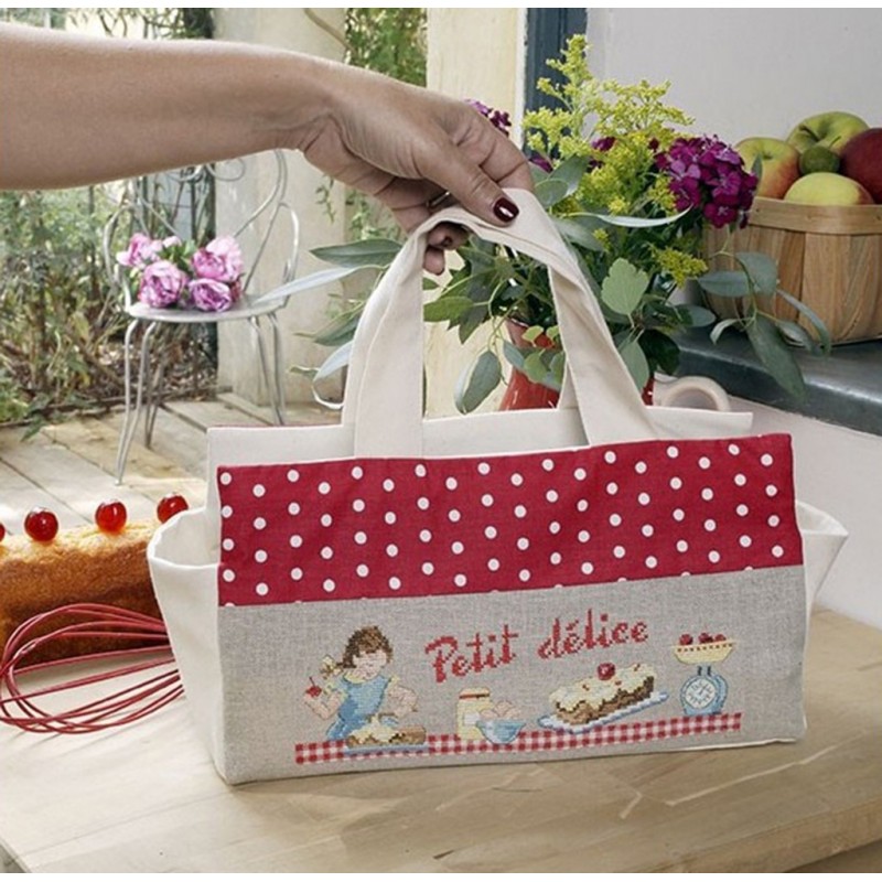 Linen « Little Treat » cake bag