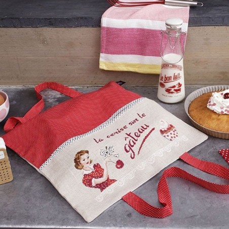 Linen « Cherry on top » Pie bag