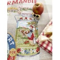 Linen Norman delicacies Tea towel