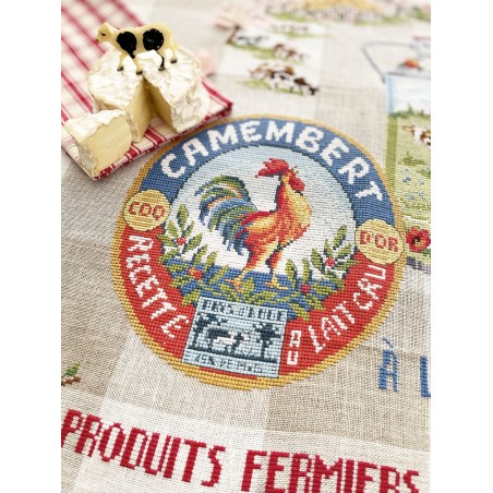 Aïda « Norman delicacies » Tea towel Aïda « Norman delicacies » Tea towel