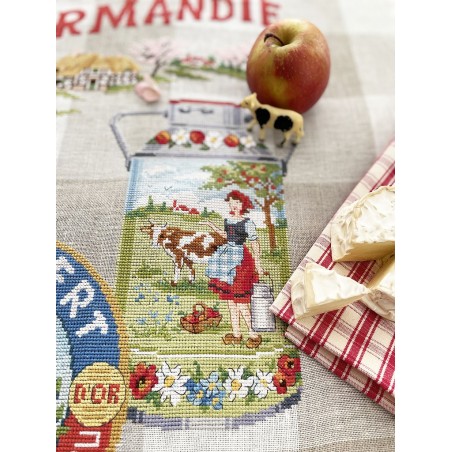 Aïda « Norman delicacies » Tea towel Aïda « Norman delicacies » Tea towel
