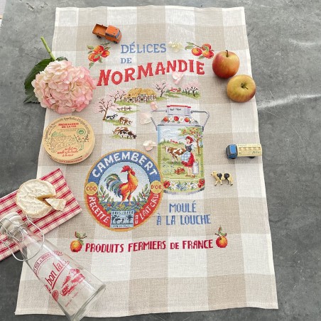 Aïda « Norman delicacies » Tea towel Aïda « Norman delicacies » Tea towel