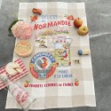 Linen Norman delicacies Tea towel