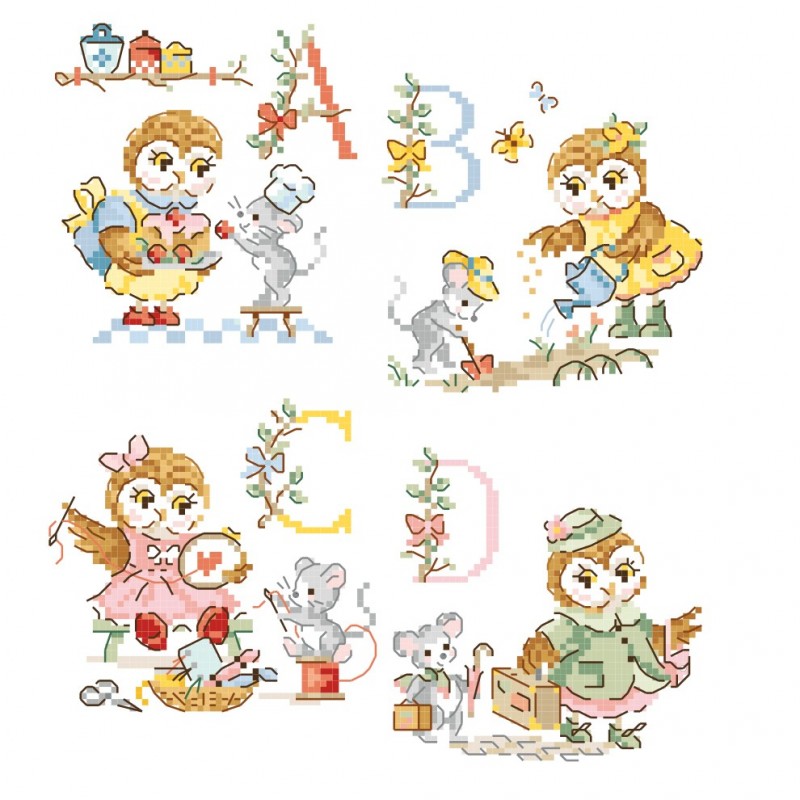 «Chouettes» Alphabet Chart