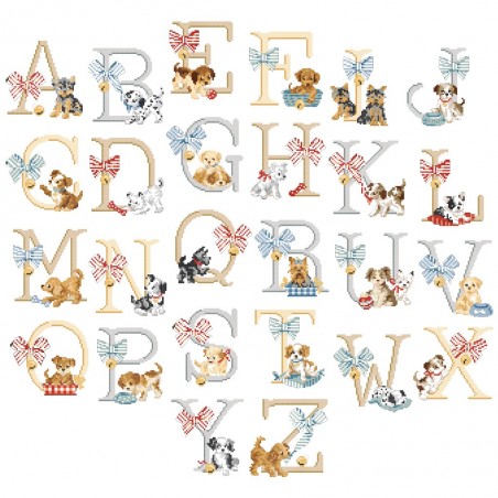 «Jolis Toutous» Alphabet Chart «Jolis Toutous» Alphabet Chart