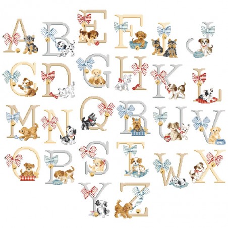 «Pretty doggies» Alphabet Chart