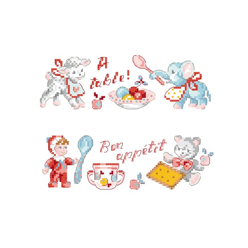 Grille « Une cuillère pour maman »