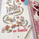 Aïda  «Christmas family» Tea towel