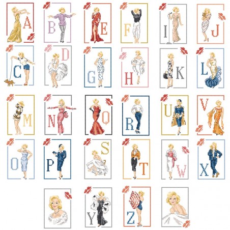 Le grand Alphabet «Style Marilyn»