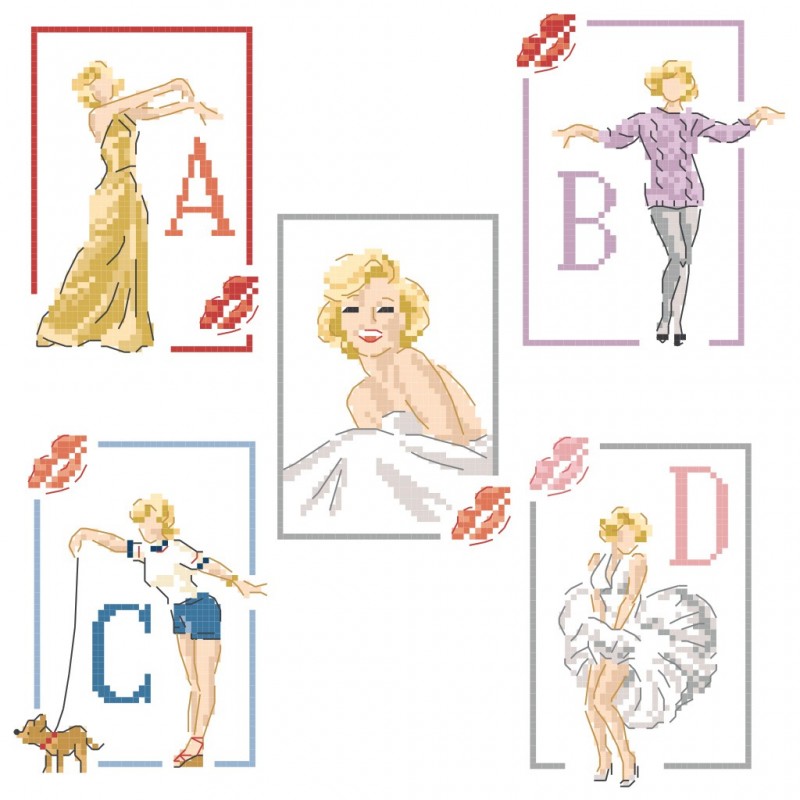 «Style Marilyn» Alphabet Chart