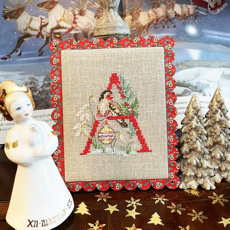 «Oiseaux de Noël» Alphabet Chart