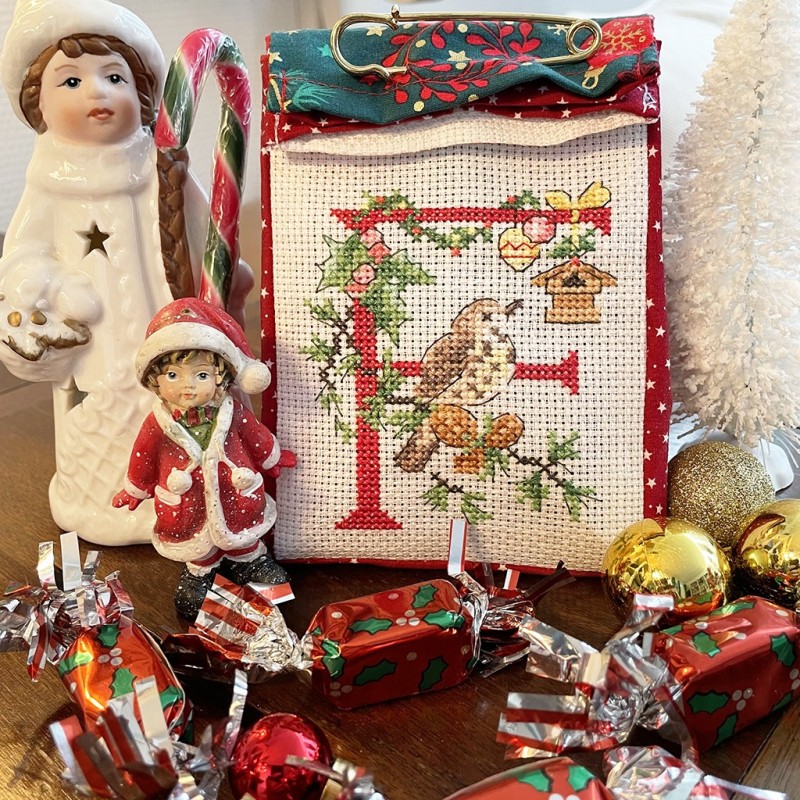 «Oiseaux de Noël» Alphabet Chart