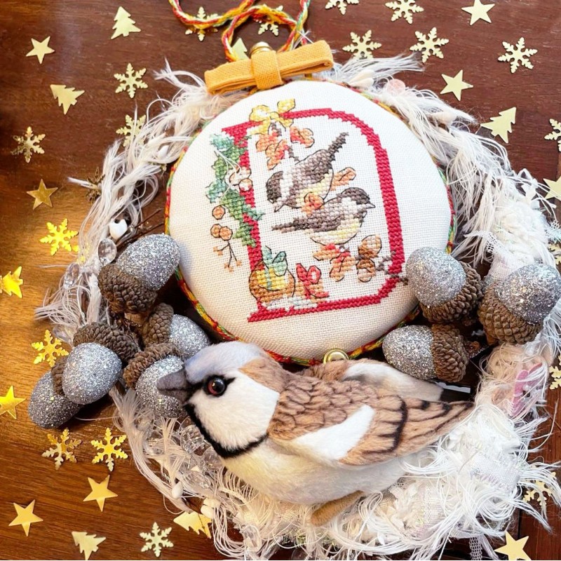 «Oiseaux de Noël» Alphabet Chart