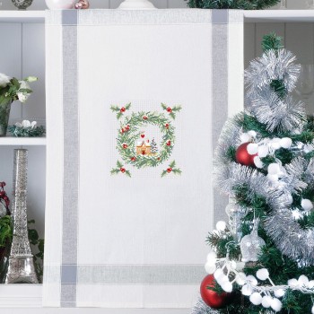 Aïda : « Christmas village » tea towel