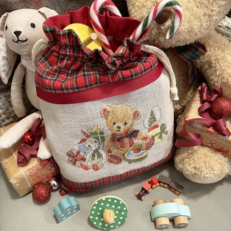 Linen «Teddy» Drawstring pouch