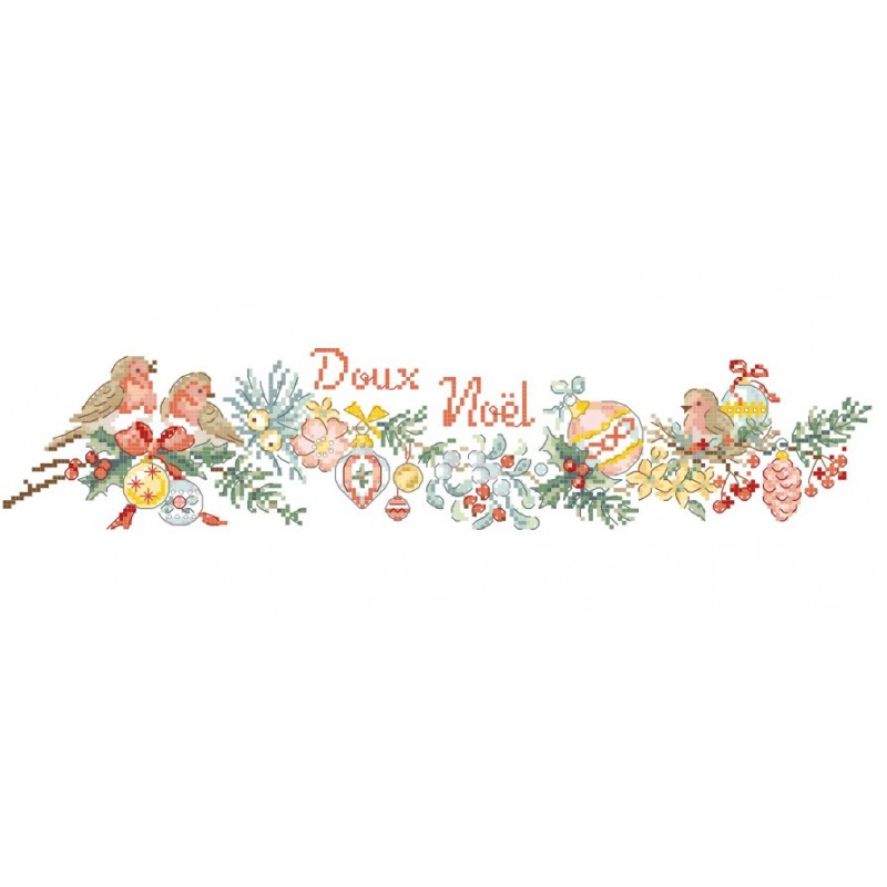 Grille « Doux oiseaux de Noël »