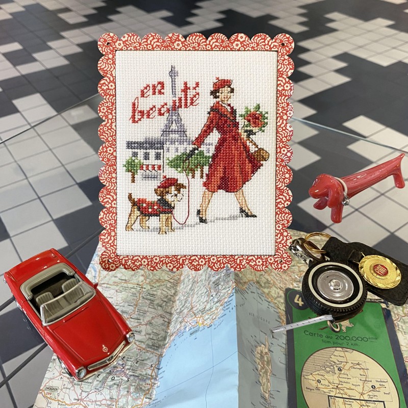 «Coquelicot» Scalloped Frame