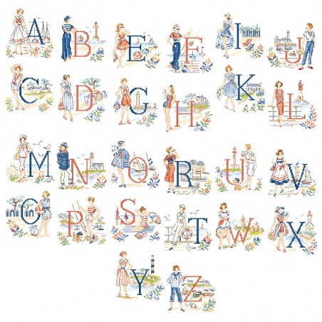 The big « Marinière » Alphabet