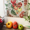 Linen « Tomatoes » Study (maxi pattern)