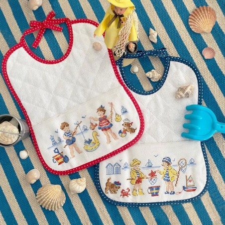 « Little sailors » 2 bibs