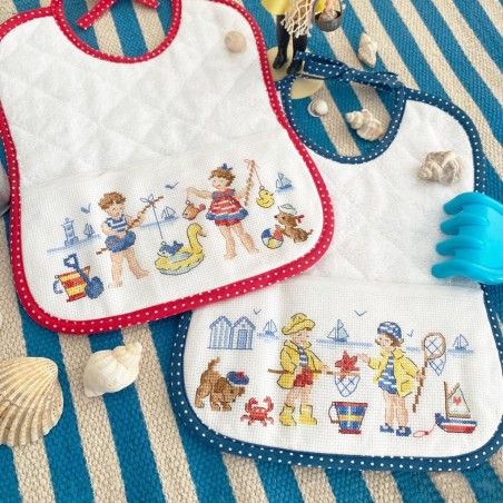 « Little sailors » 2 bibs