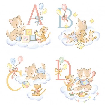 «Mon petit chaton» Alphabet Chart