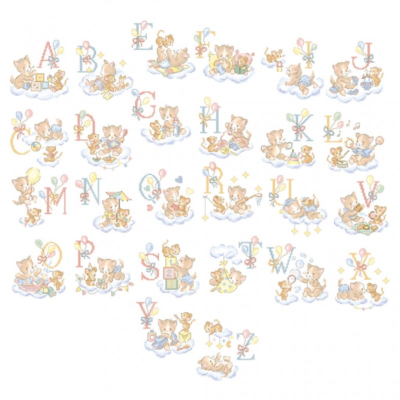 «Mon petit chaton» Alphabet Chart