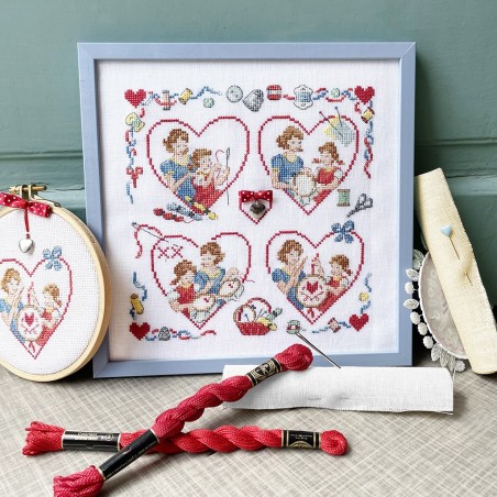 A story From mother to daughter « Cross stitch »