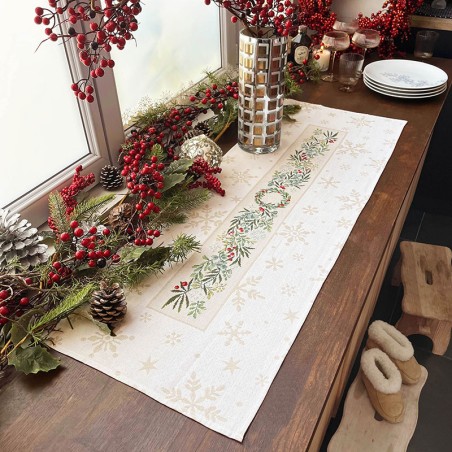 Aïda « Winter Elegance » Table runner