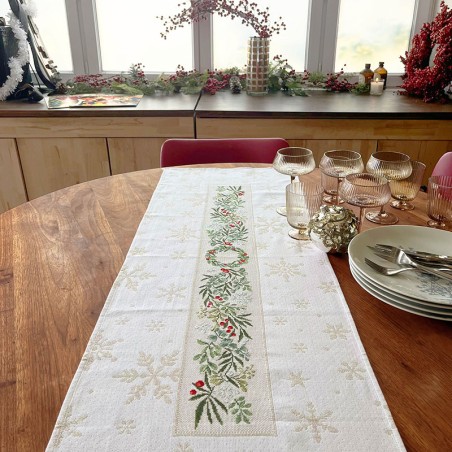 Aïda « Winter Elegance » Table runner