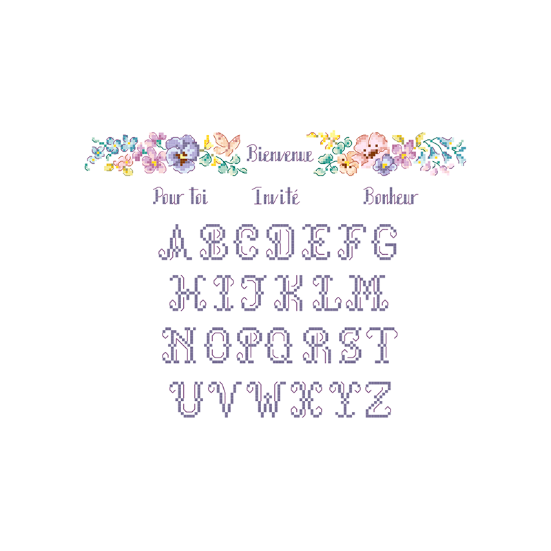 Aïda : Serviette Invité en éponge « Myosotis »