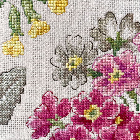 Aida : Primroses Study (maxi-pattern)