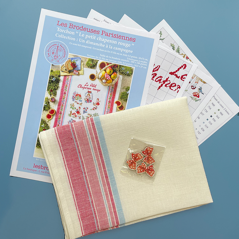 Linen «Le petit chaperon rouge» Tea towel