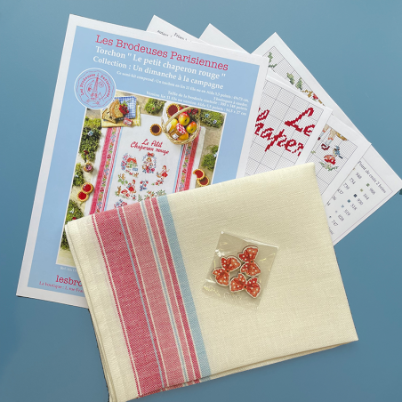 Linen « Le petit chaperon rouge» Tea towel