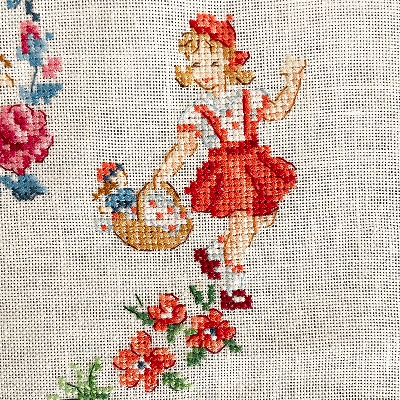 Linen «Le petit chaperon rouge» Tea towel