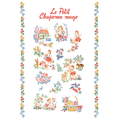 Aida « Le petit chaperon rouge» Tea towel