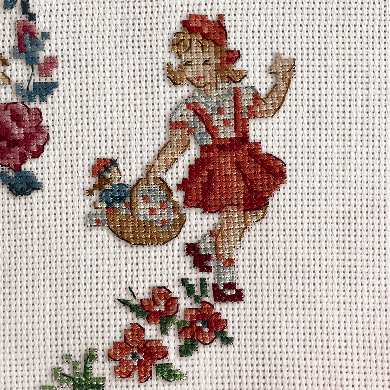 Aida «Le petit chaperon rouge» Tea towel