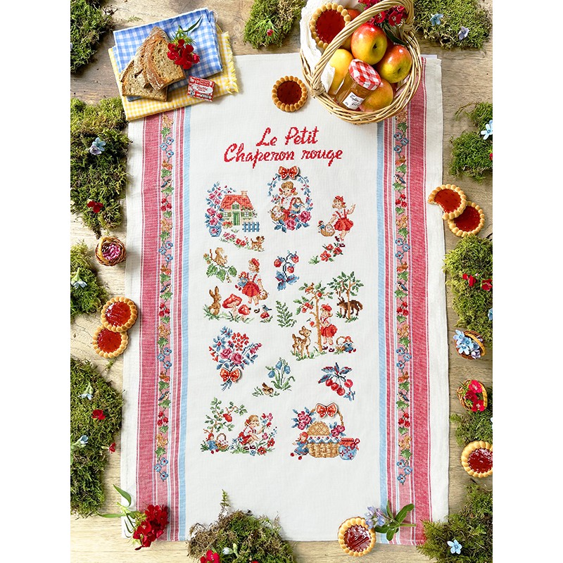 Aida «Le petit chaperon rouge» Tea towel