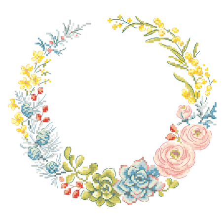 «Flora» wreath» Chart