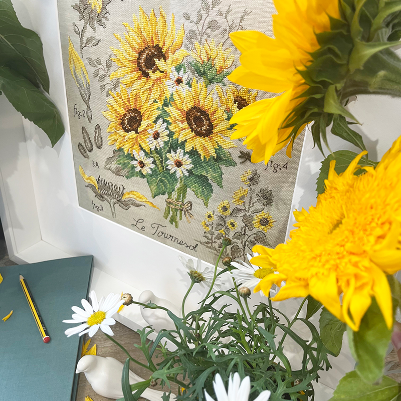 Lin : Étude aux Tournesols (maxi-grille)