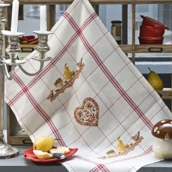  Linen « Autumn » Tea towel