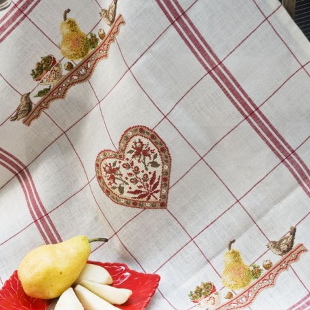 Linen « Autumn » Tea towel