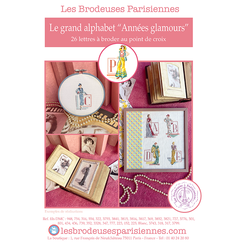 «Années Glamour» Alphabet Chart