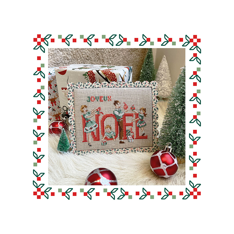 «Joli houx» Scalloped Frame