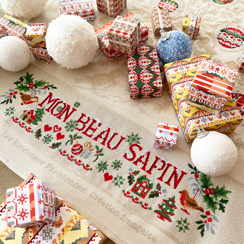 Aida «Joli sapin» Tea towel