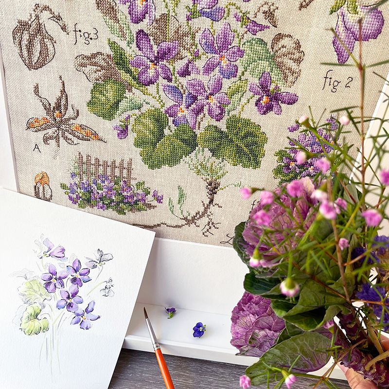 Lin : Étude à la Violette (maxi-grille)