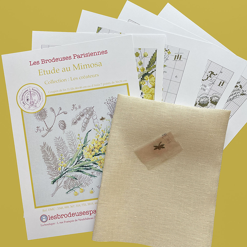 Linen : «Mimosa» Study (maxi-pattern)