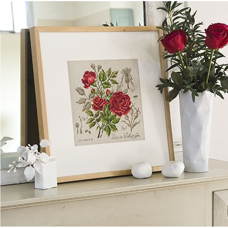 Aïda : Étude à la rose « Duc de Wellington » (maxi-grille)