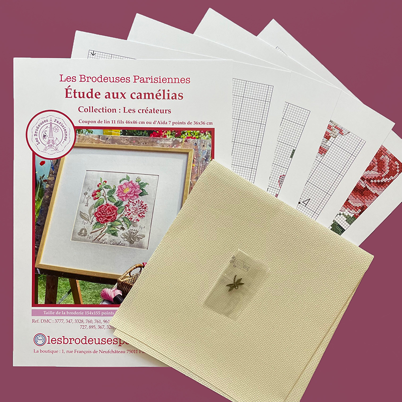 Aïda : «Camélias» Study (maxi-pattern)